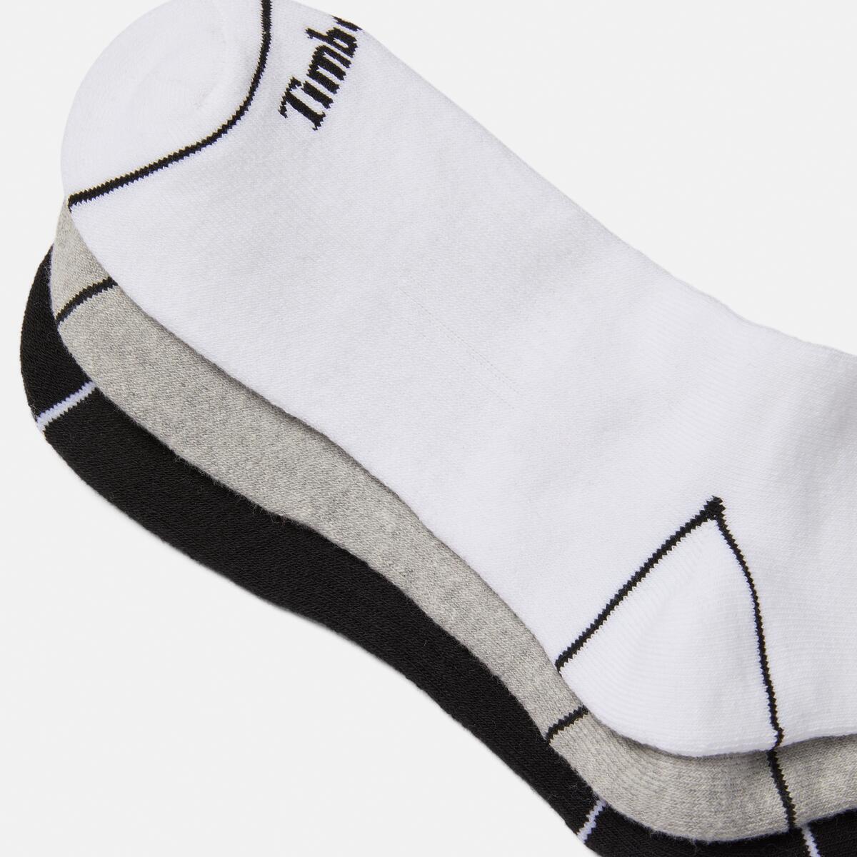 TIMBERLAND Unisex Bowden Full Cushion Crew Socks - 3 Pack Multi - Image 2