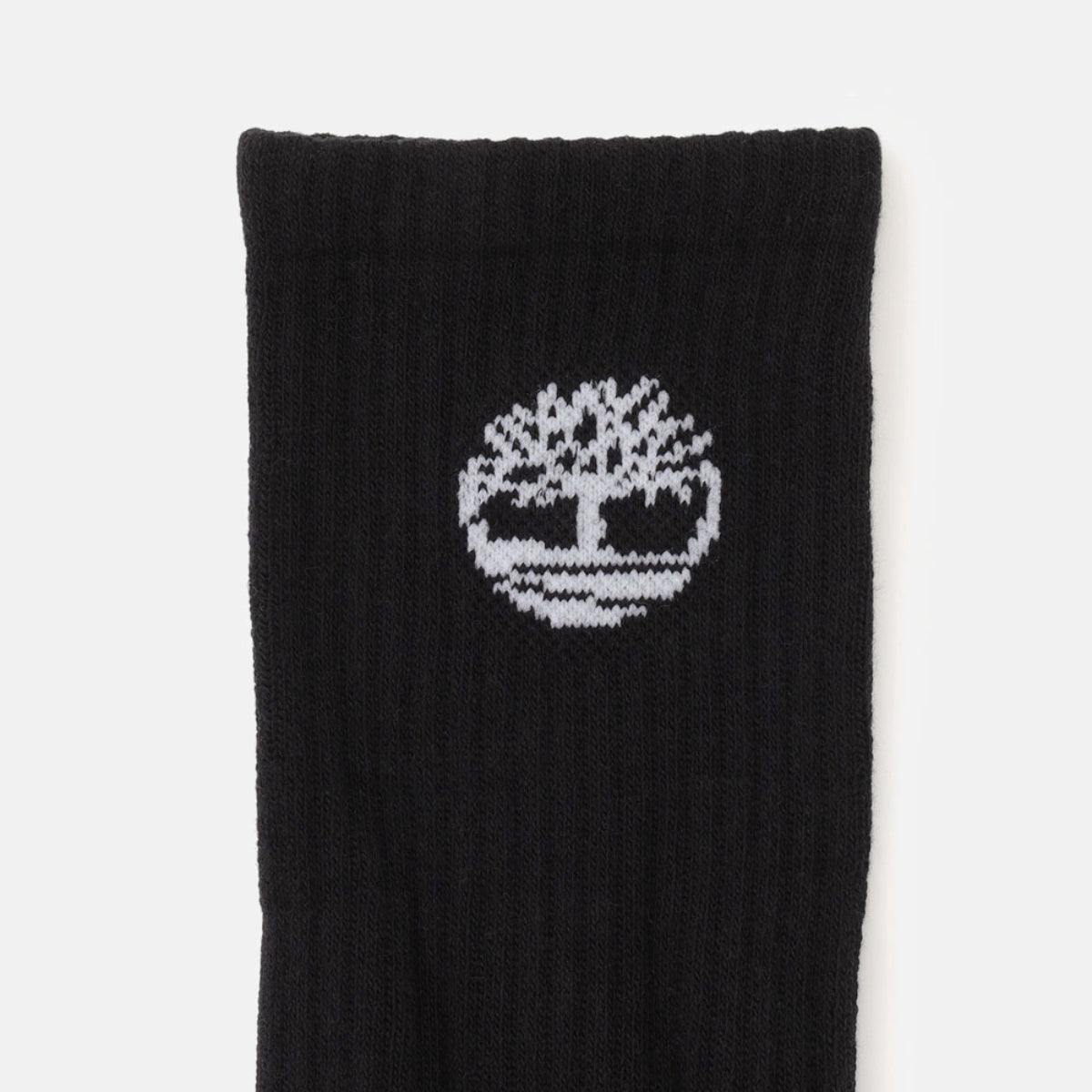 TIMBERLAND Unisex Bowden Full Cushion Crew Socks Black - Image 2