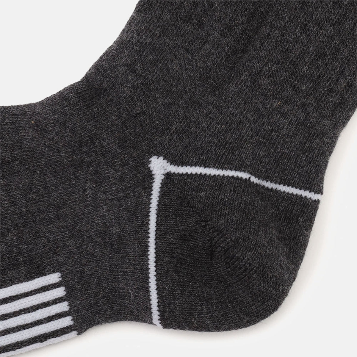 TIMBERLAND Unisex Bowden Full Cushion Crew Socks Dark Grey Heather - Image 5
