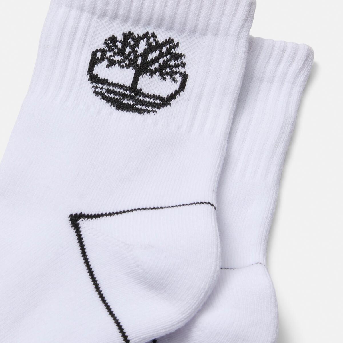 TIMBERLAND Unisex Bowden Full Cushion Quarter - 1 Pack White - Image 3