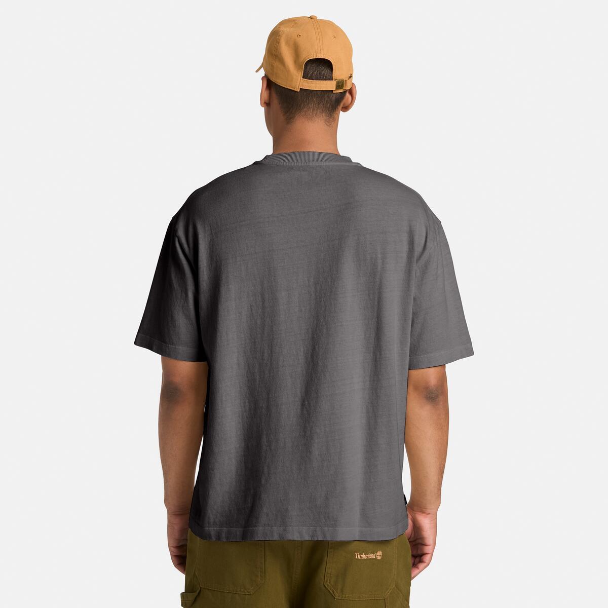 TIMBERLAND Unisex Chest Pocket Tee Blackened Pearl - Image 4