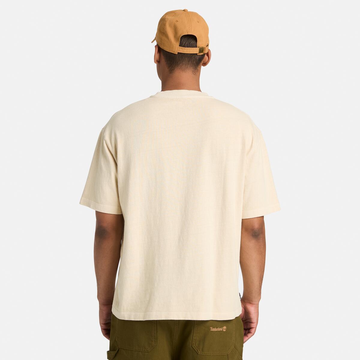 TIMBERLAND Unisex Chest Pocket Tee Putty - Image 4