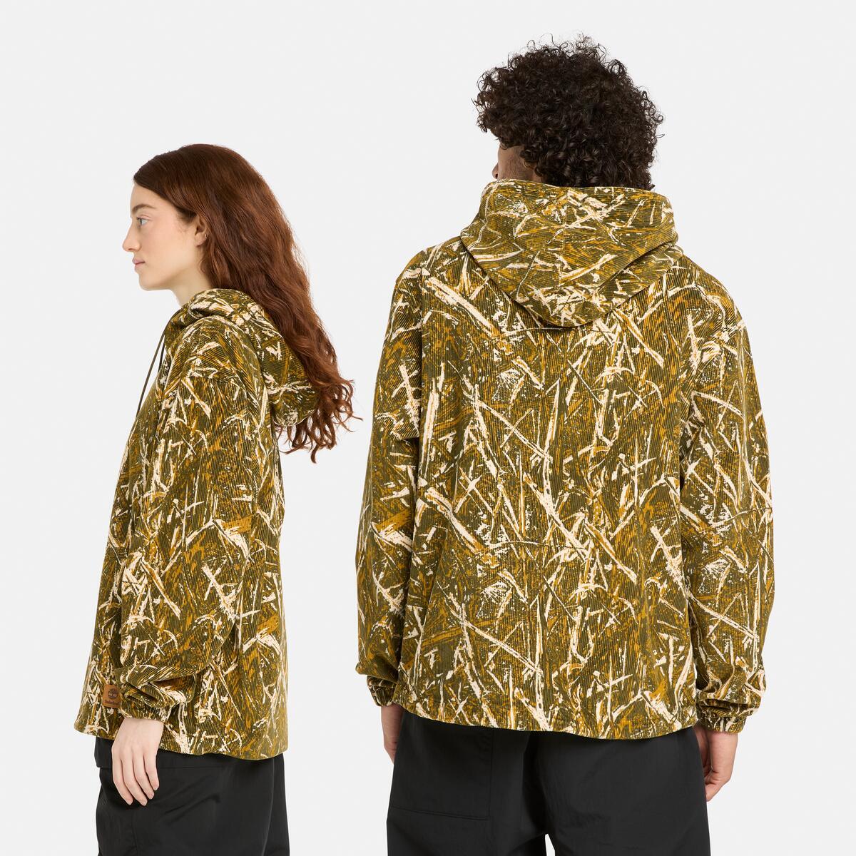 TIMBERLAND Unisex Corduroy Hoodie Forest Camo - Image 2