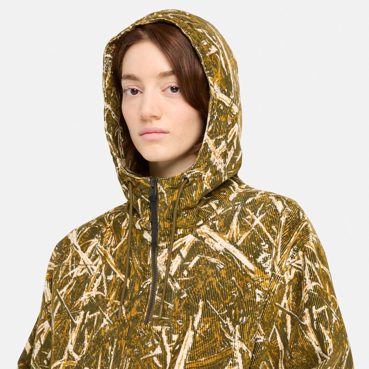 TIMBERLAND Unisex Corduroy Hoodie Forest Camo - Image 4