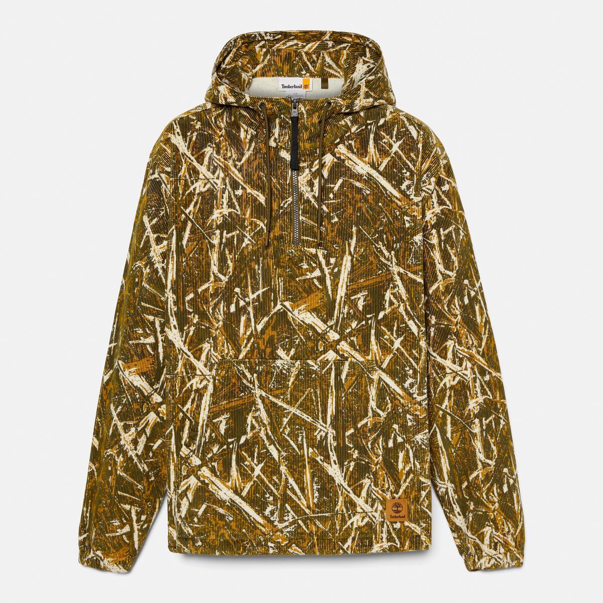 TIMBERLAND Unisex Corduroy Hoodie Forest Camo - Image 5