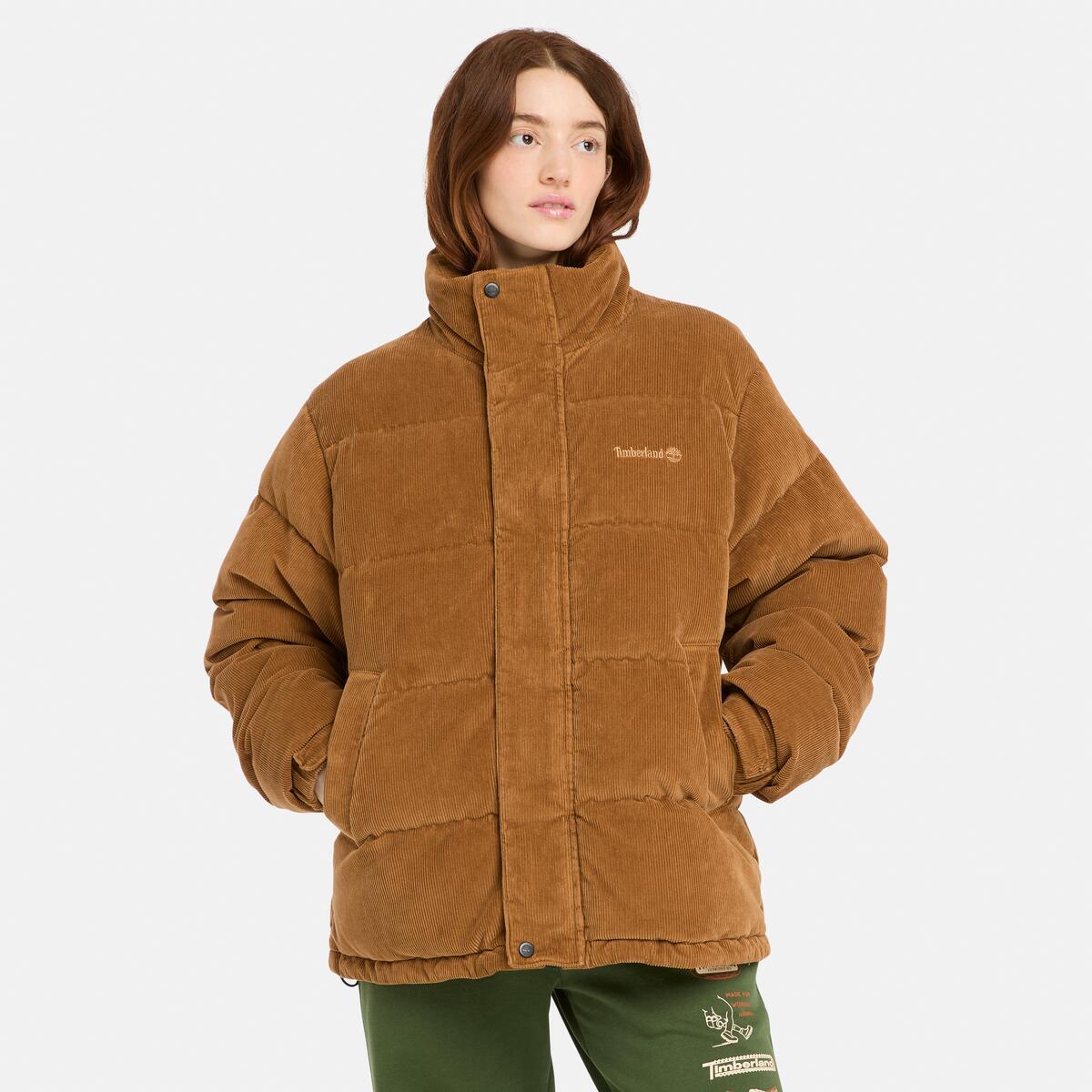 TIMBERLAND Unisex Corduroy Puffer Wheat Boot - Image 3