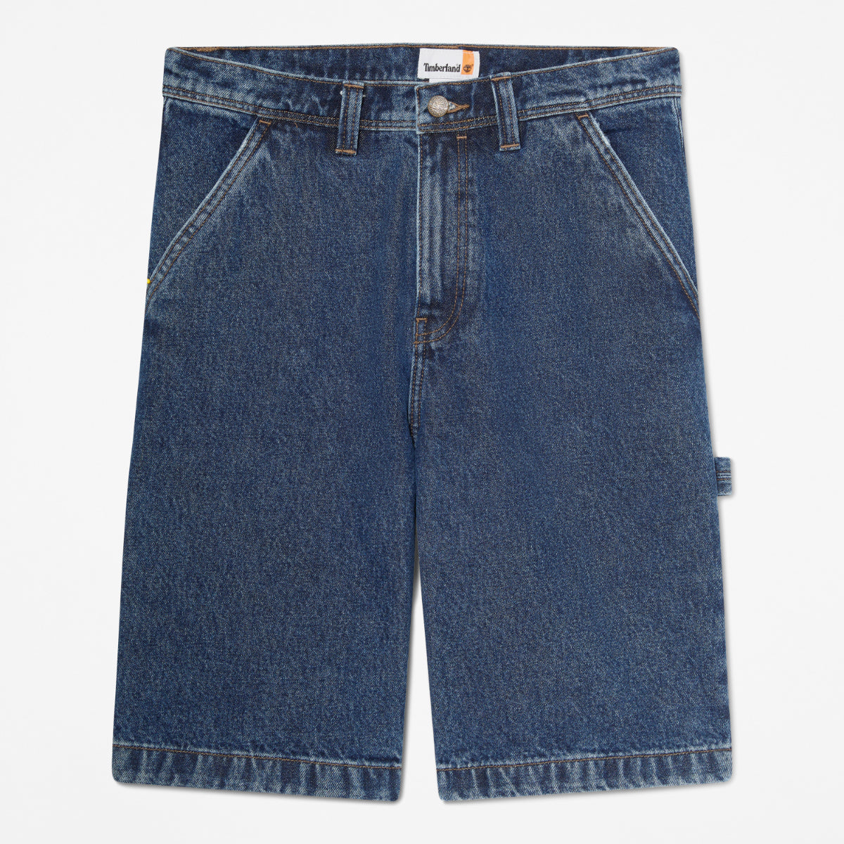 TIMBERLAND Unisex Denim Carpenter Shorts 96 Blue Wash - Image 1