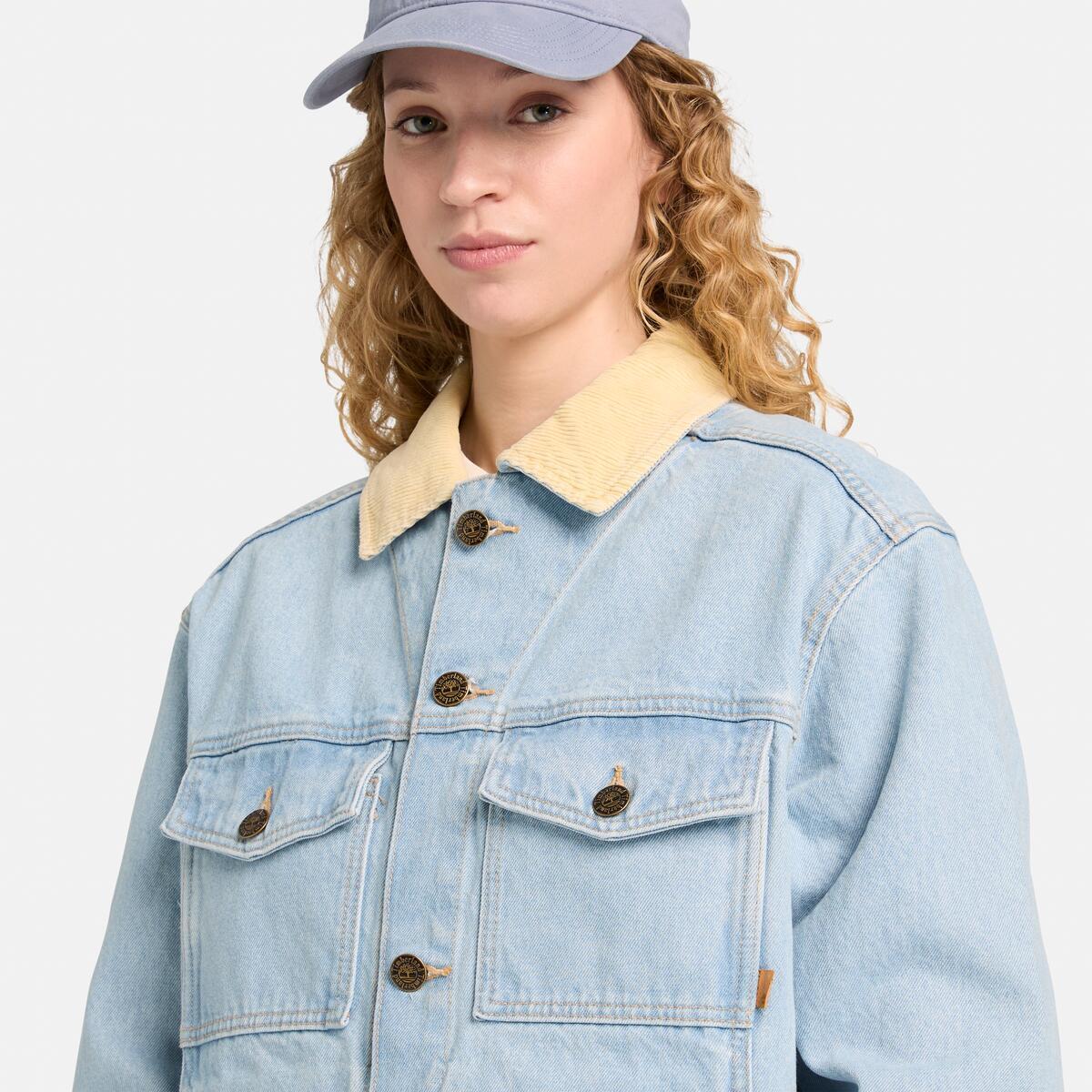 TIMBERLAND Unisex Denim Jacket 90S Wash - Image 3