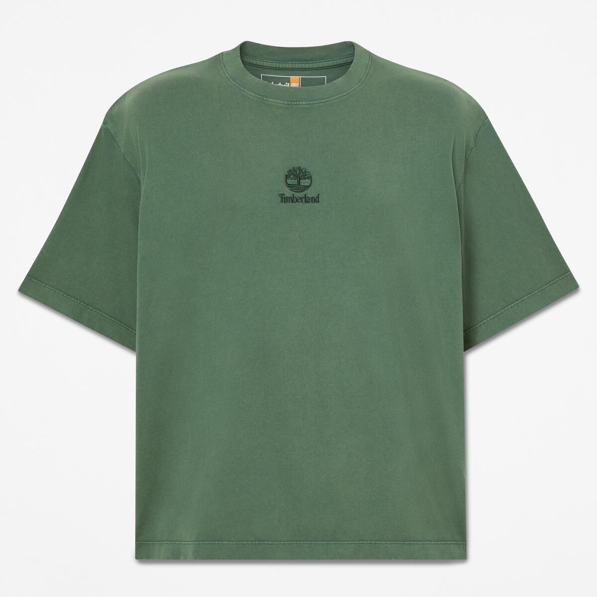 TIMBERLAND Unisex Embroidered Logo Tee Pineneedle - Image 1
