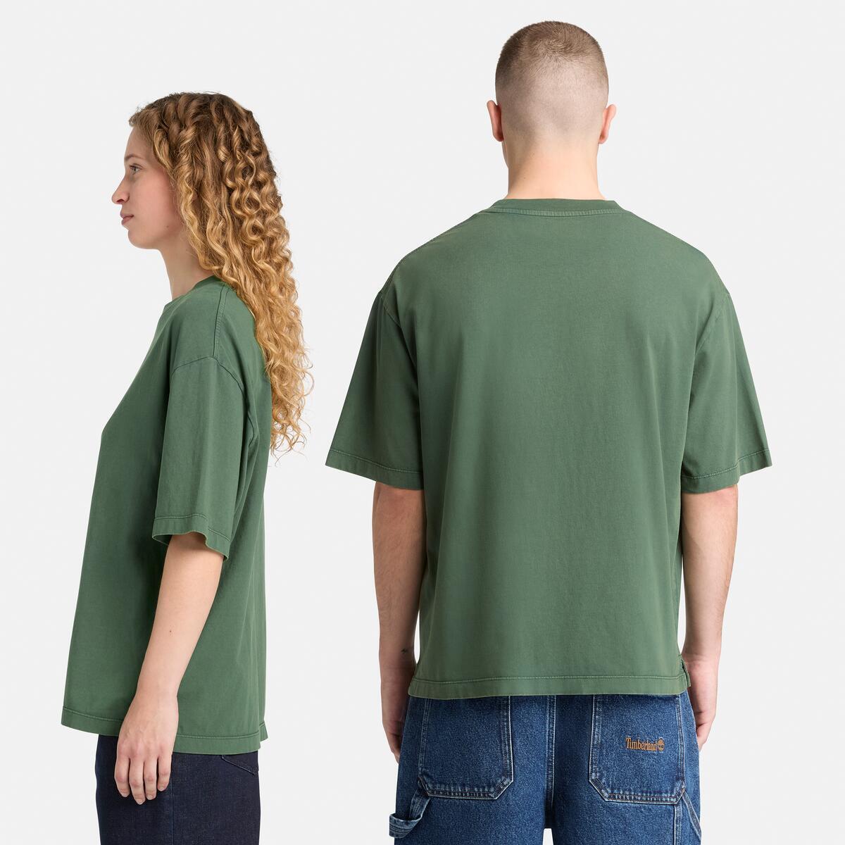 TIMBERLAND Unisex Embroidered Logo Tee Pineneedle - Image 3
