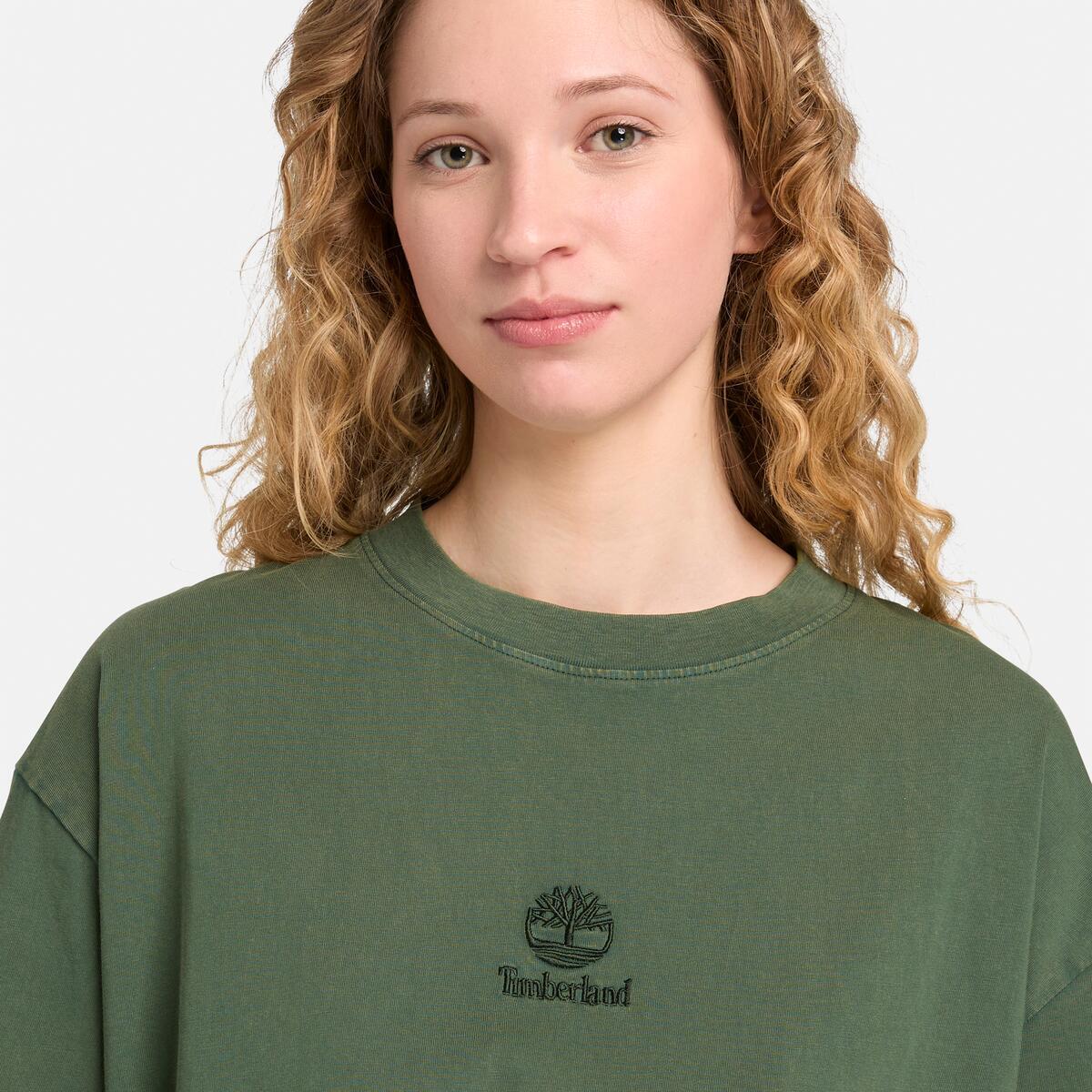 TIMBERLAND Unisex Embroidered Logo Tee Pineneedle - Image 5