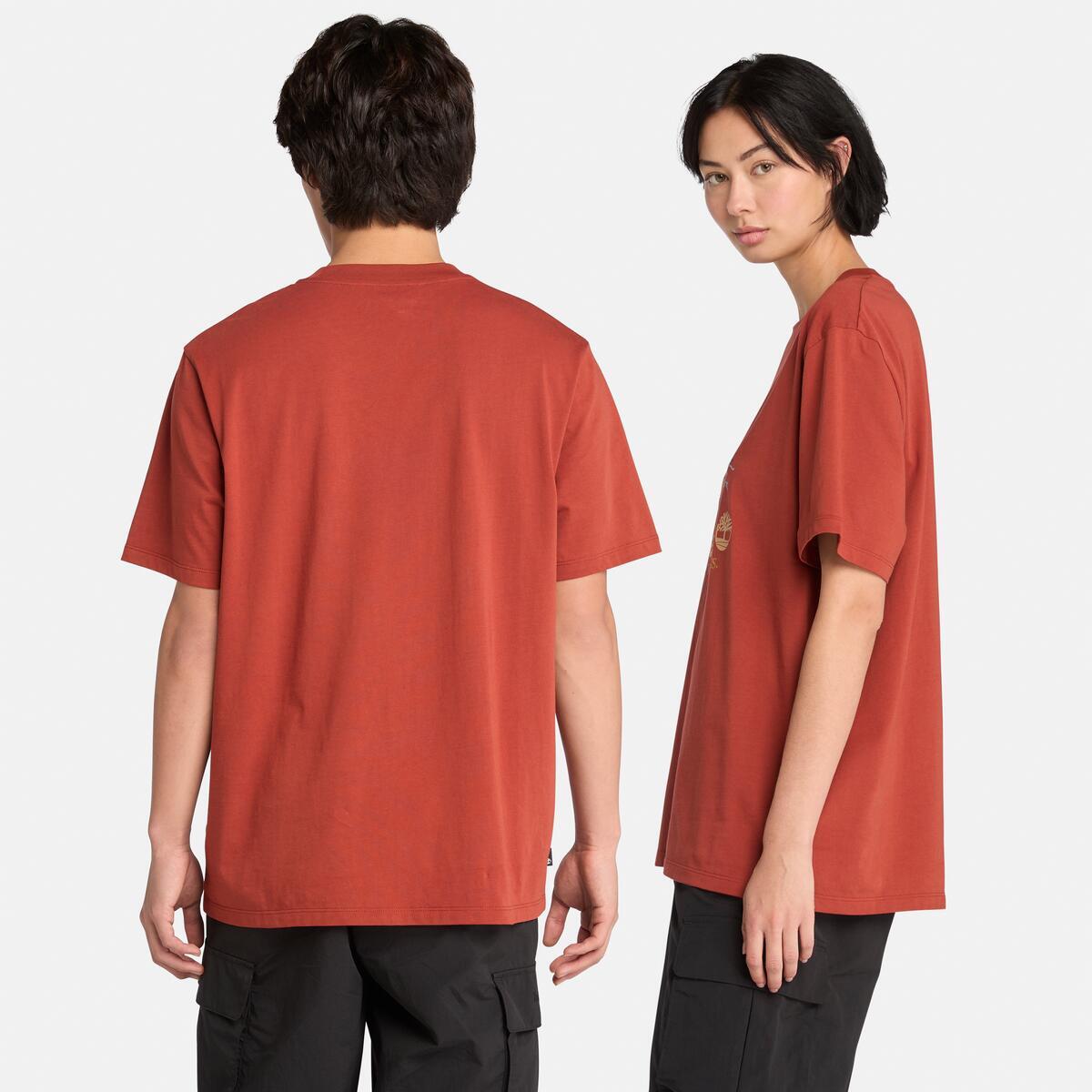 TIMBERLAND Unisex Front Boot Graphic Tee Burnt henna - Image 2