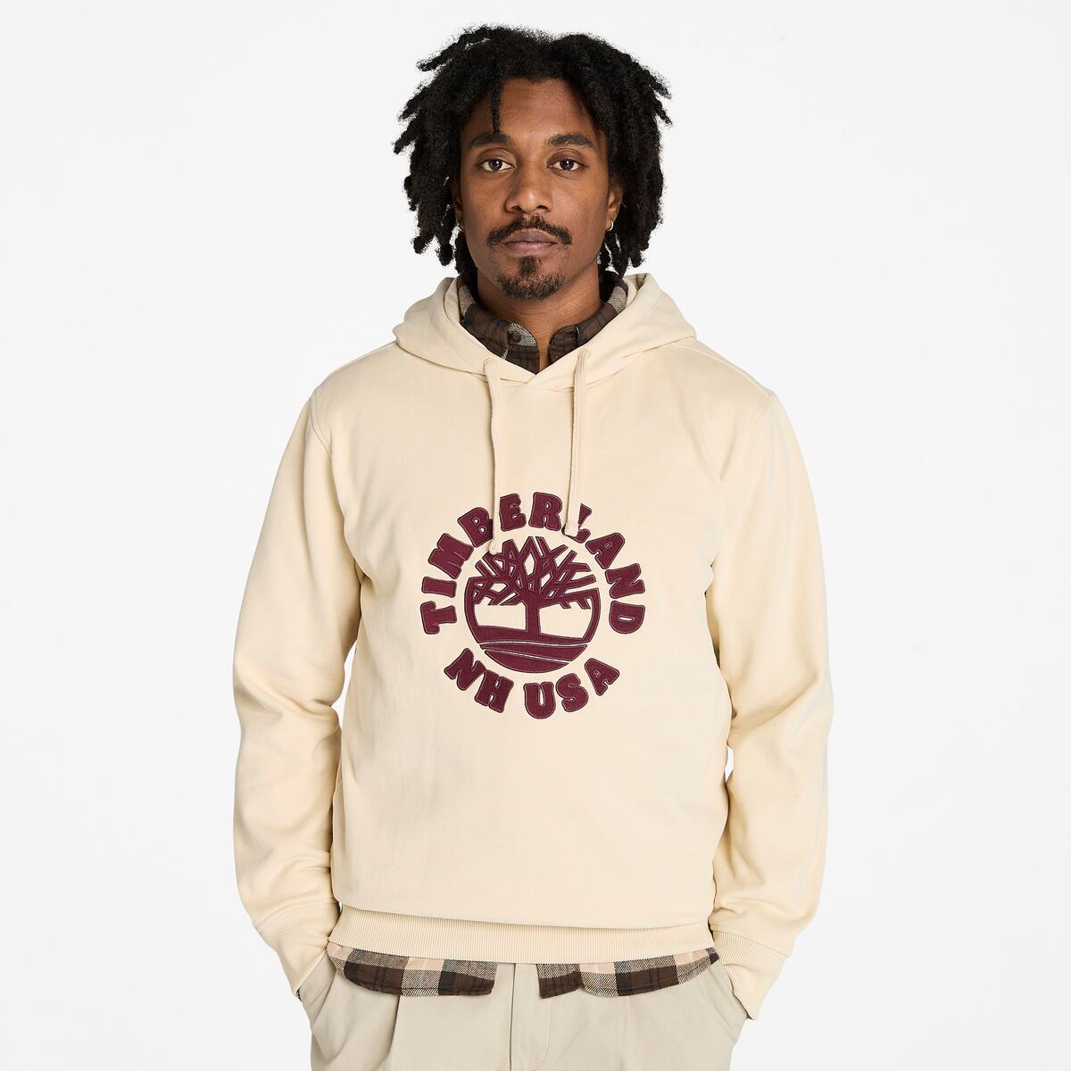 TIMBERLAND Unisex Holiday Graphic Hoodie Angora - Image 2