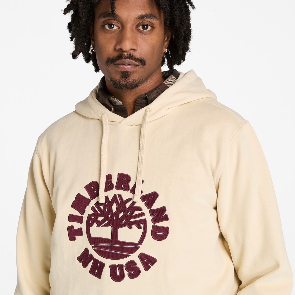 TIMBERLAND Unisex Holiday Graphic Hoodie Angora - Image 4