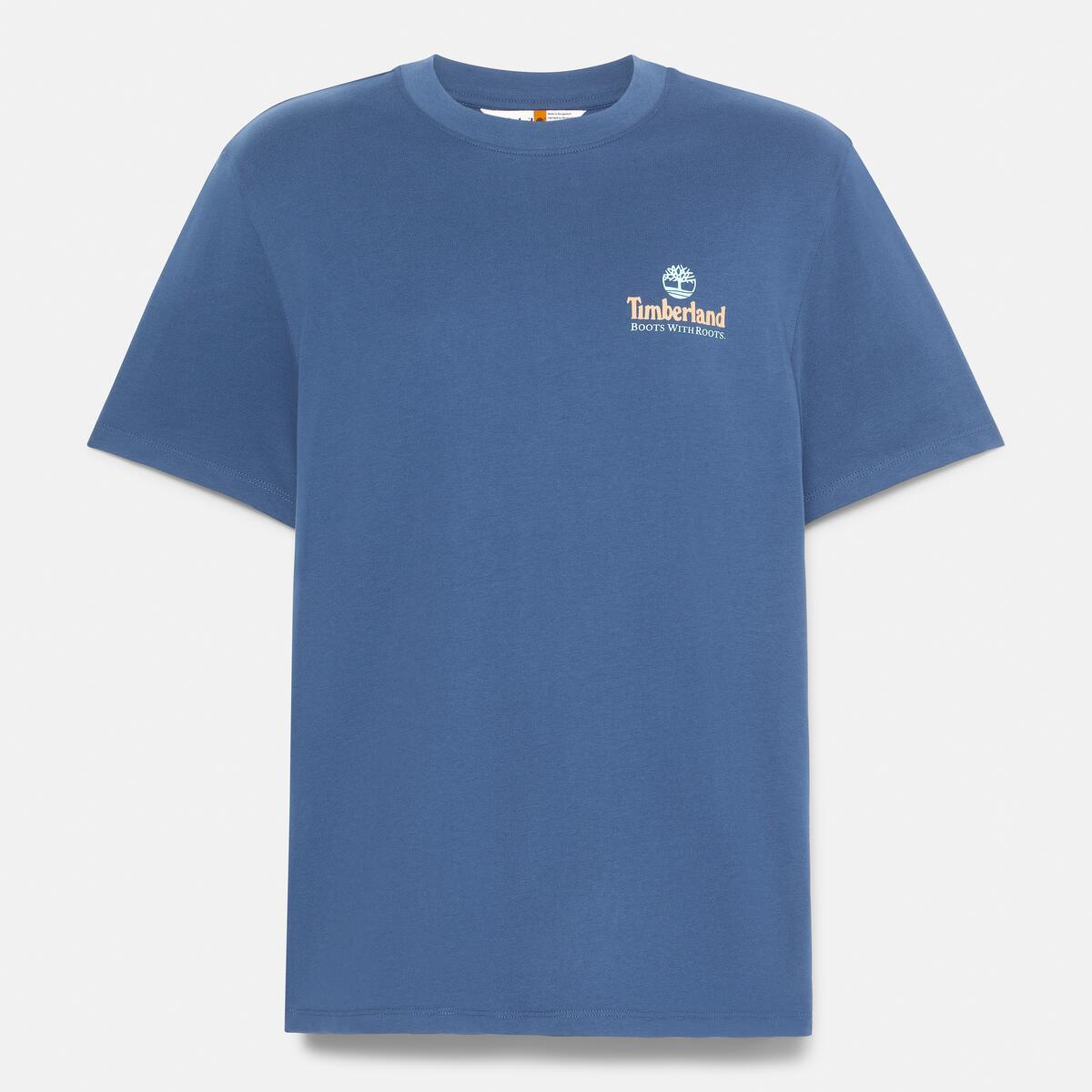 TIMBERLAND Unisex Illustrated Tree Tee Dark Denim - Image 5