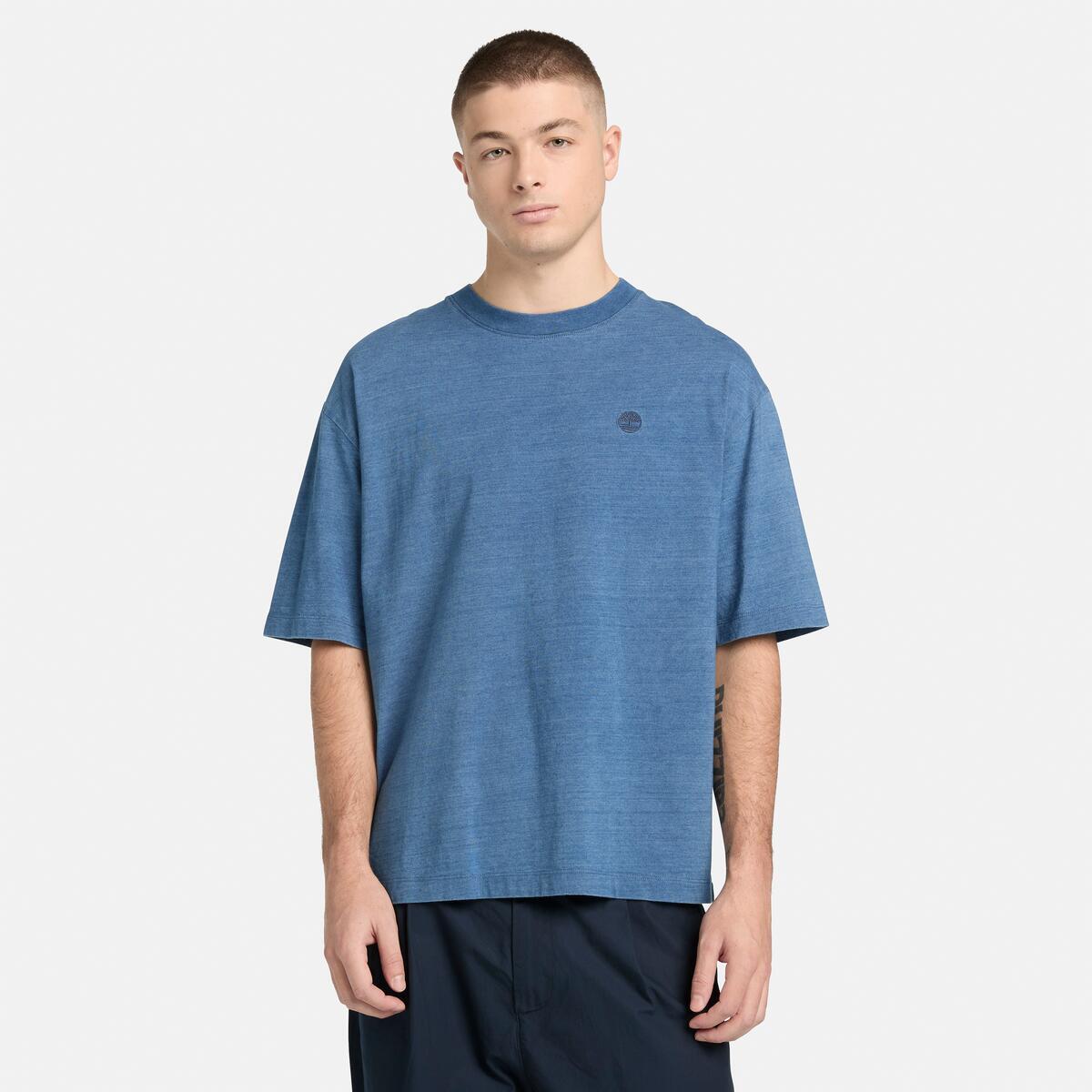 TIMBERLAND Unisex Indigo Tee Light Indigo - Image 2