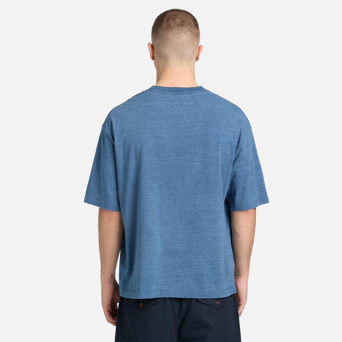 TIMBERLAND Unisex Indigo Tee Light Indigo - Image 5