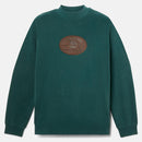 Unisex Leather Badge Crew