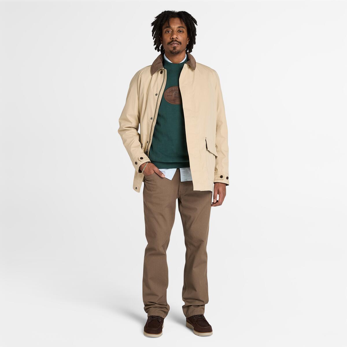 TIMBERLAND Unisex Leather Badge Crew Green Gables - Image 2
