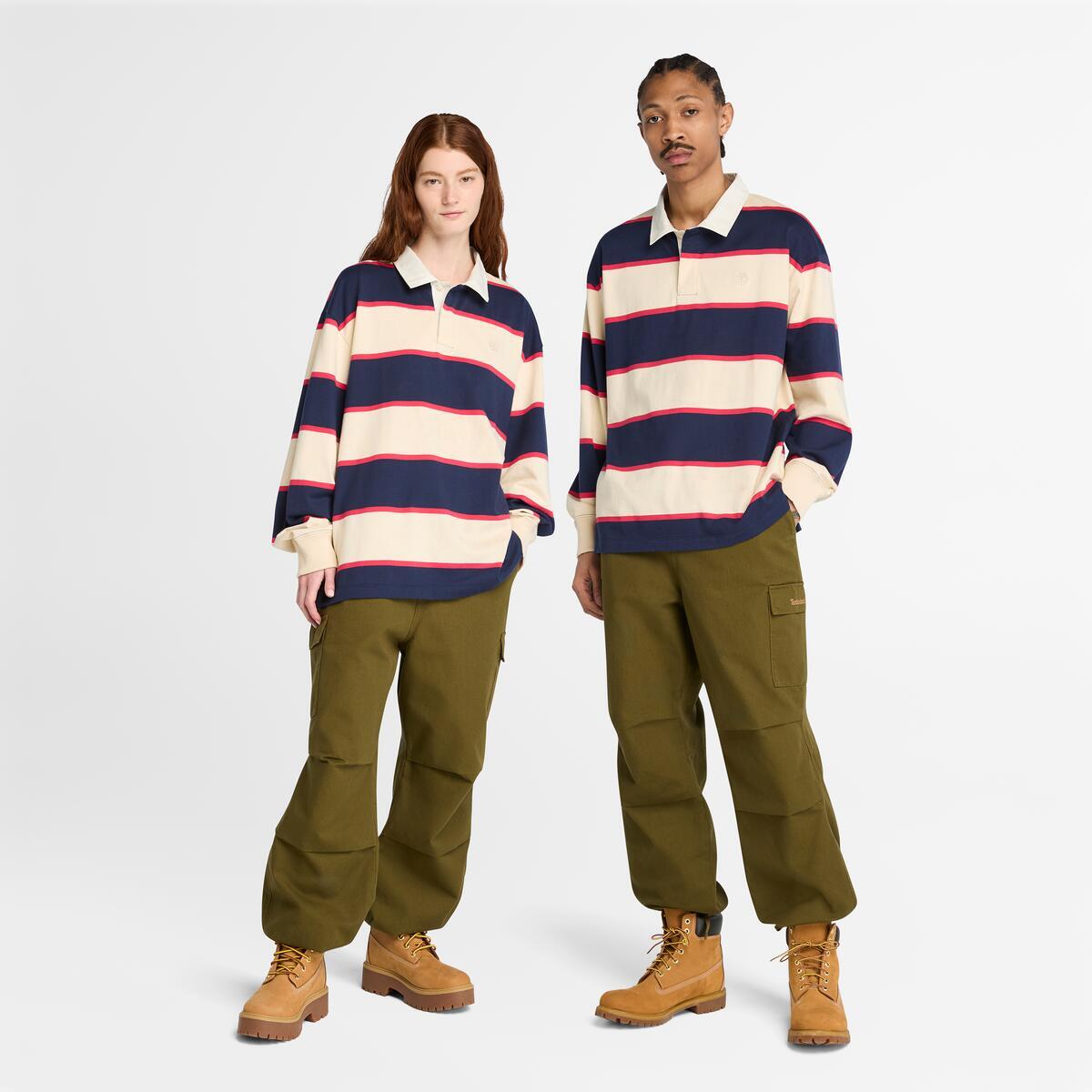 TIMBERLAND Unisex Rugby Polo Peacoat Angora - Image 1