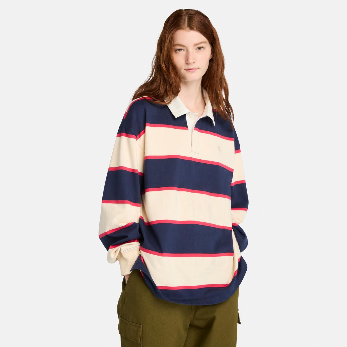 TIMBERLAND Unisex Rugby Polo Peacoat Angora - Image 3