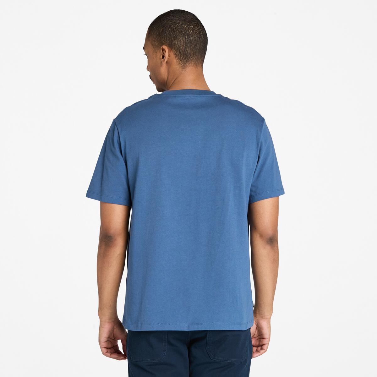 TIMBERLAND Unisex Stack Logo Tee Oceana - Image 4
