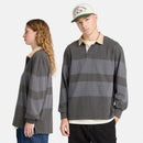 Unisex Striped Rugby Polo
