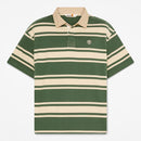 Unisex Striped Rugby Polo
