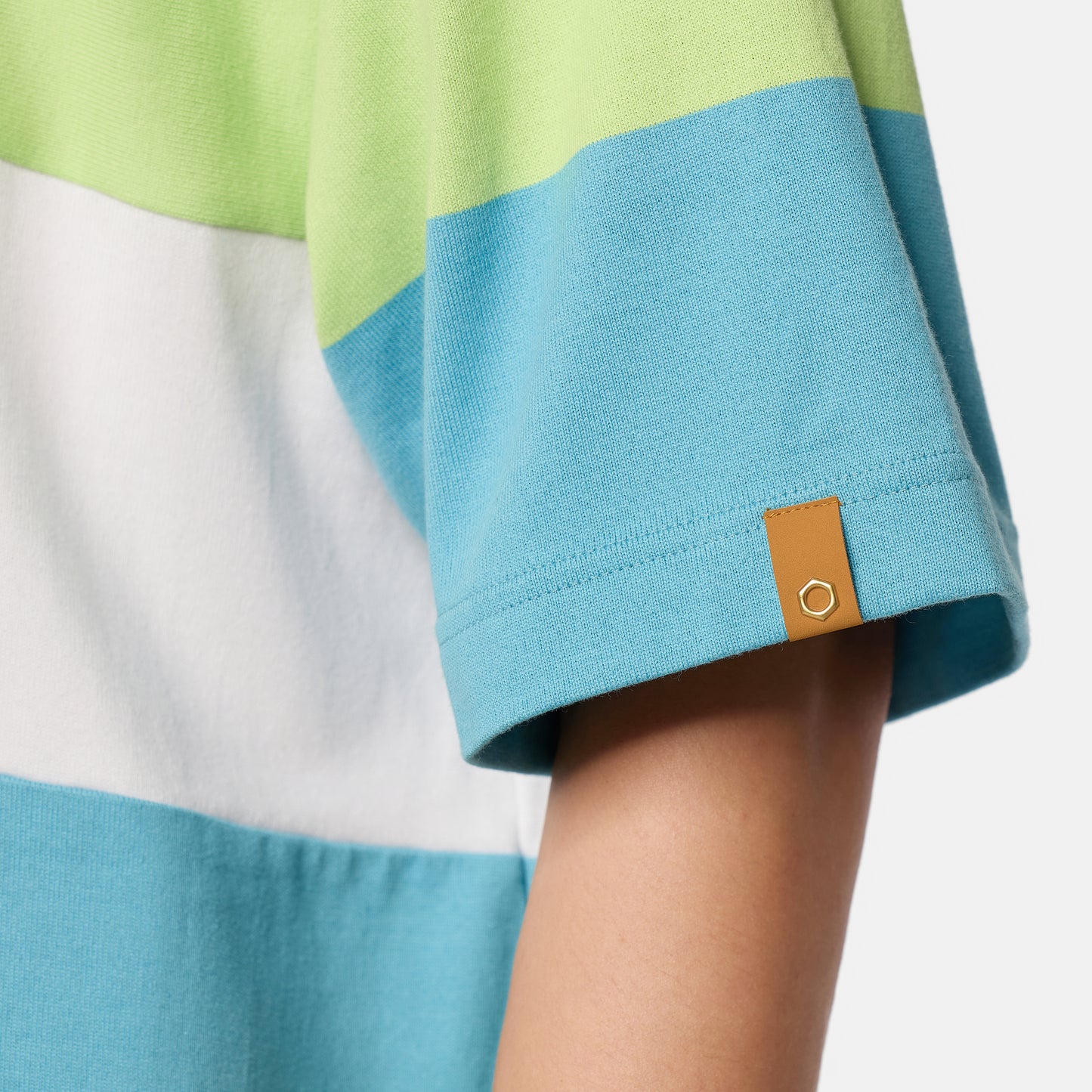 TIMBERLAND Unisex Tokyo Design Collective Rugby Half Sleeve Shirt Sap Green - Image 4