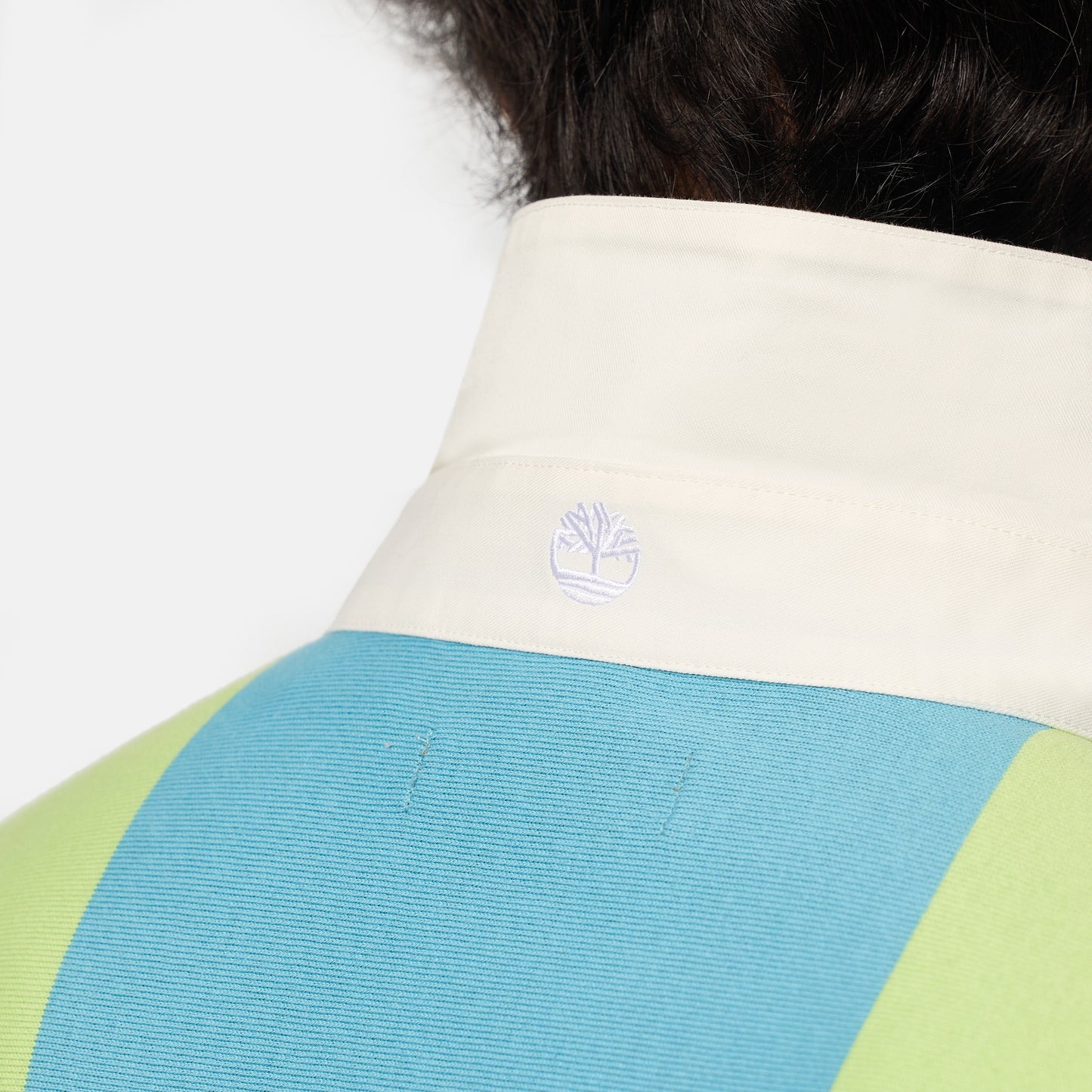 TIMBERLAND Unisex Tokyo Design Collective Rugby Half Sleeve Shirt Sap Green - Image 5