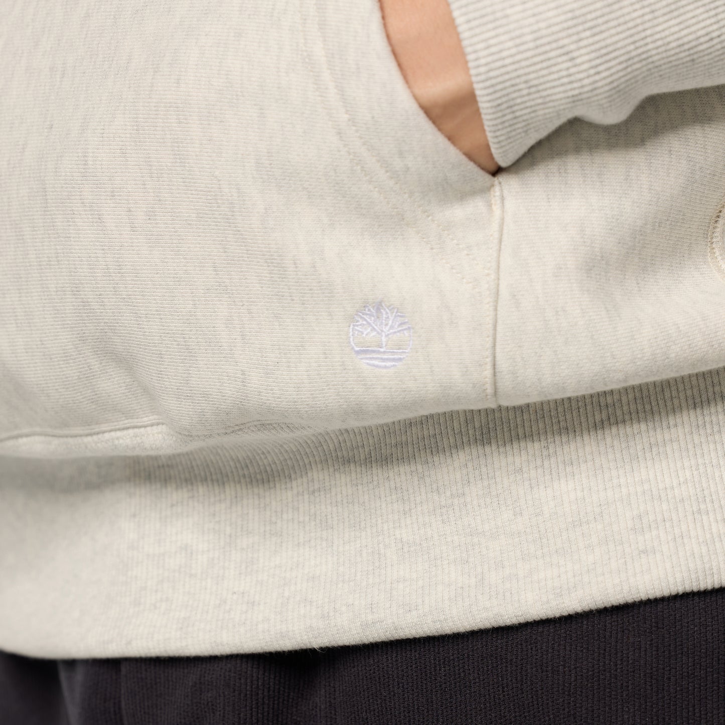 TIMBERLAND Unisex Tokyo Design Collective Sweat Hoodie Medium Grey Heather - Image 5