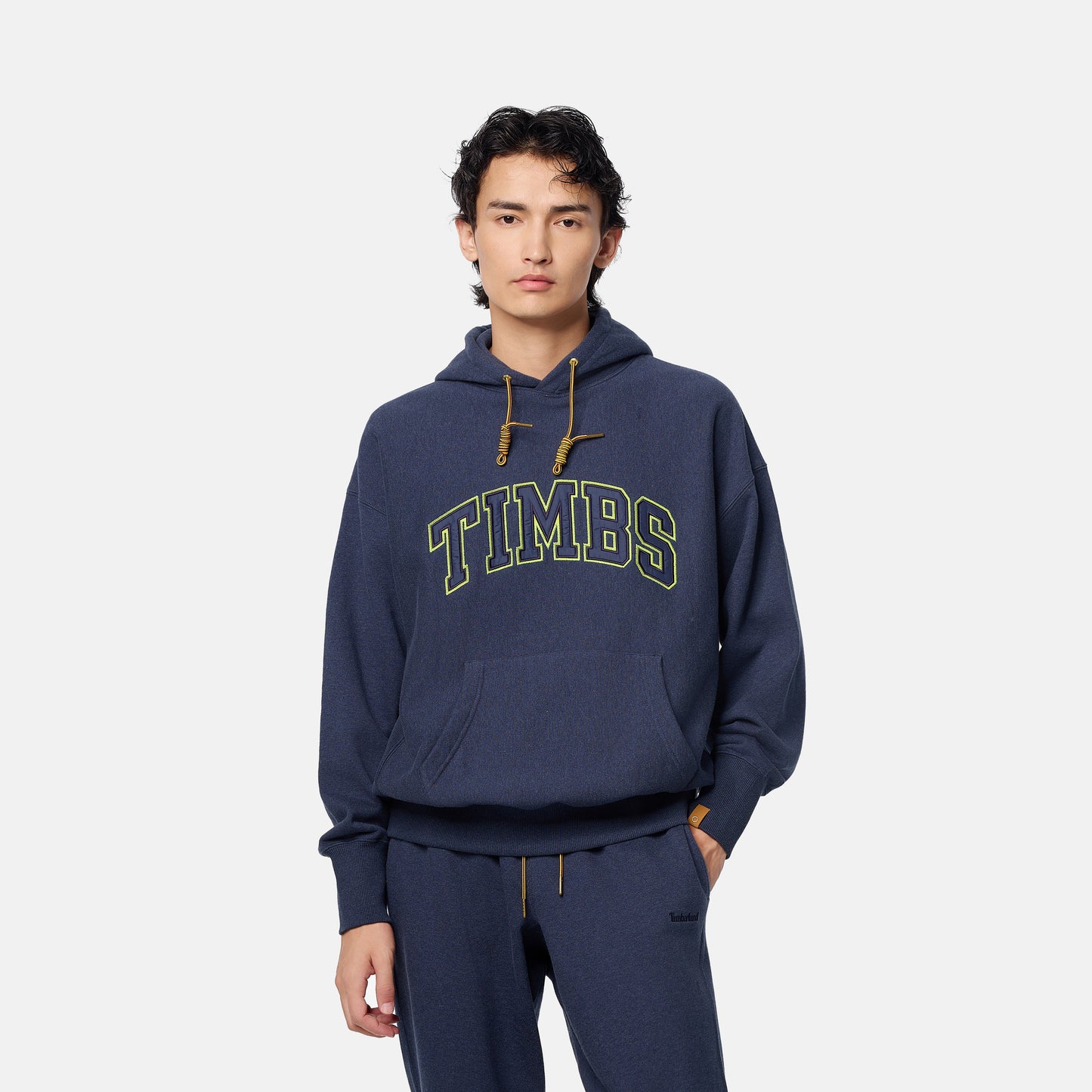 TIMBERLAND Unisex Tokyo Design Collective Sweat Hoodie Patriot Blue Heather - Image 1