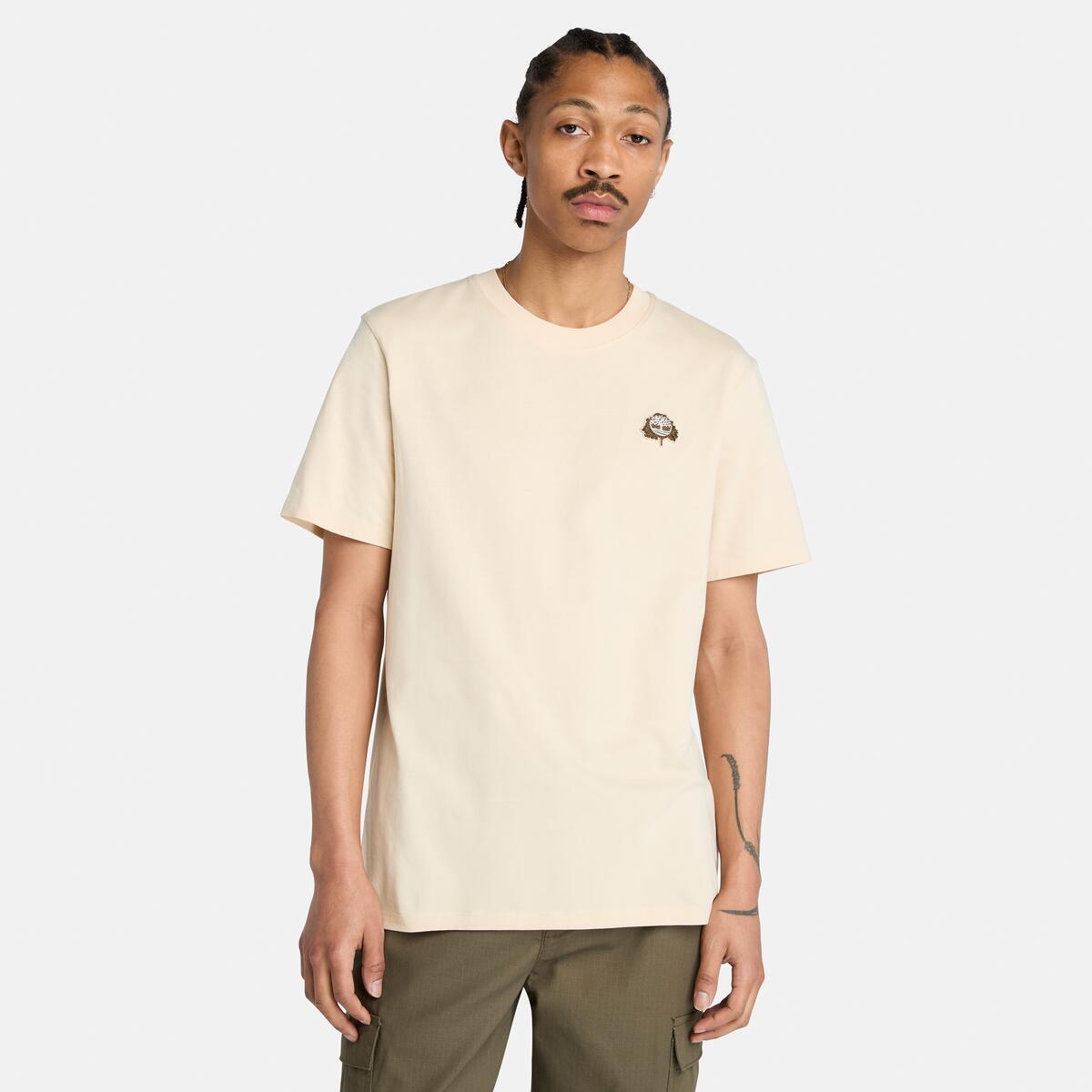TIMBERLAND Unisex Tree Logo Tee Angora - Image 1