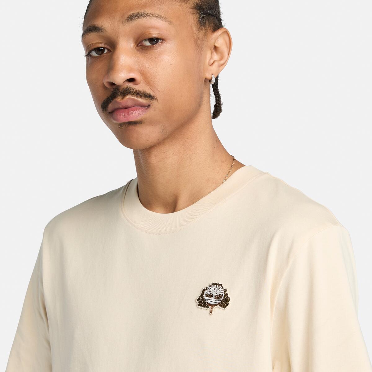 TIMBERLAND Unisex Tree Logo Tee Angora - Image 3