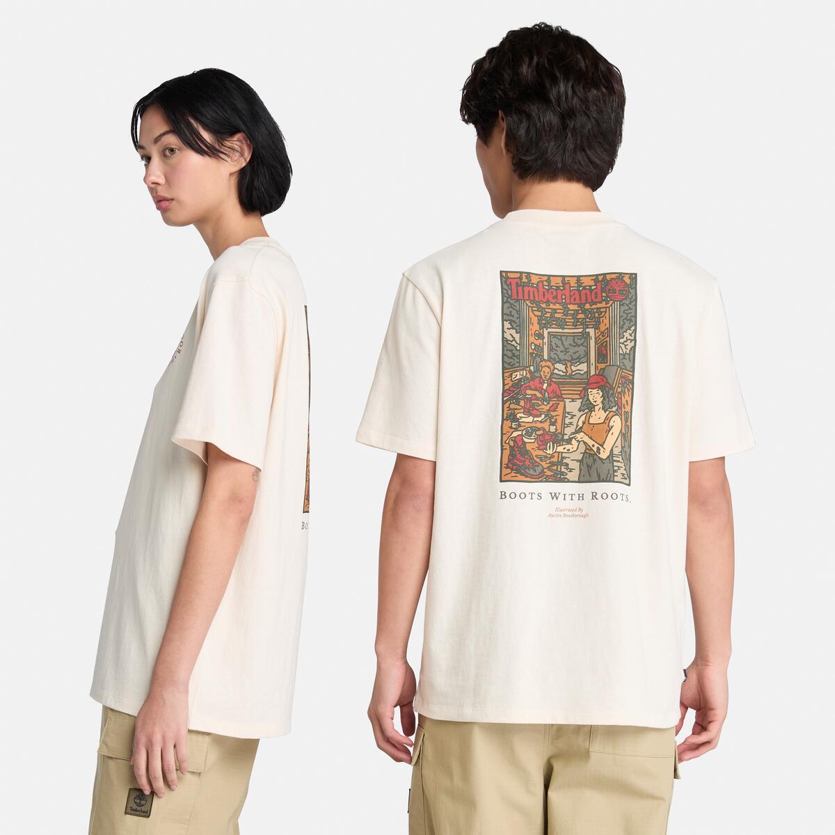 TIMBERLAND Unisex Washed Boot Tee Undyed - Image 2