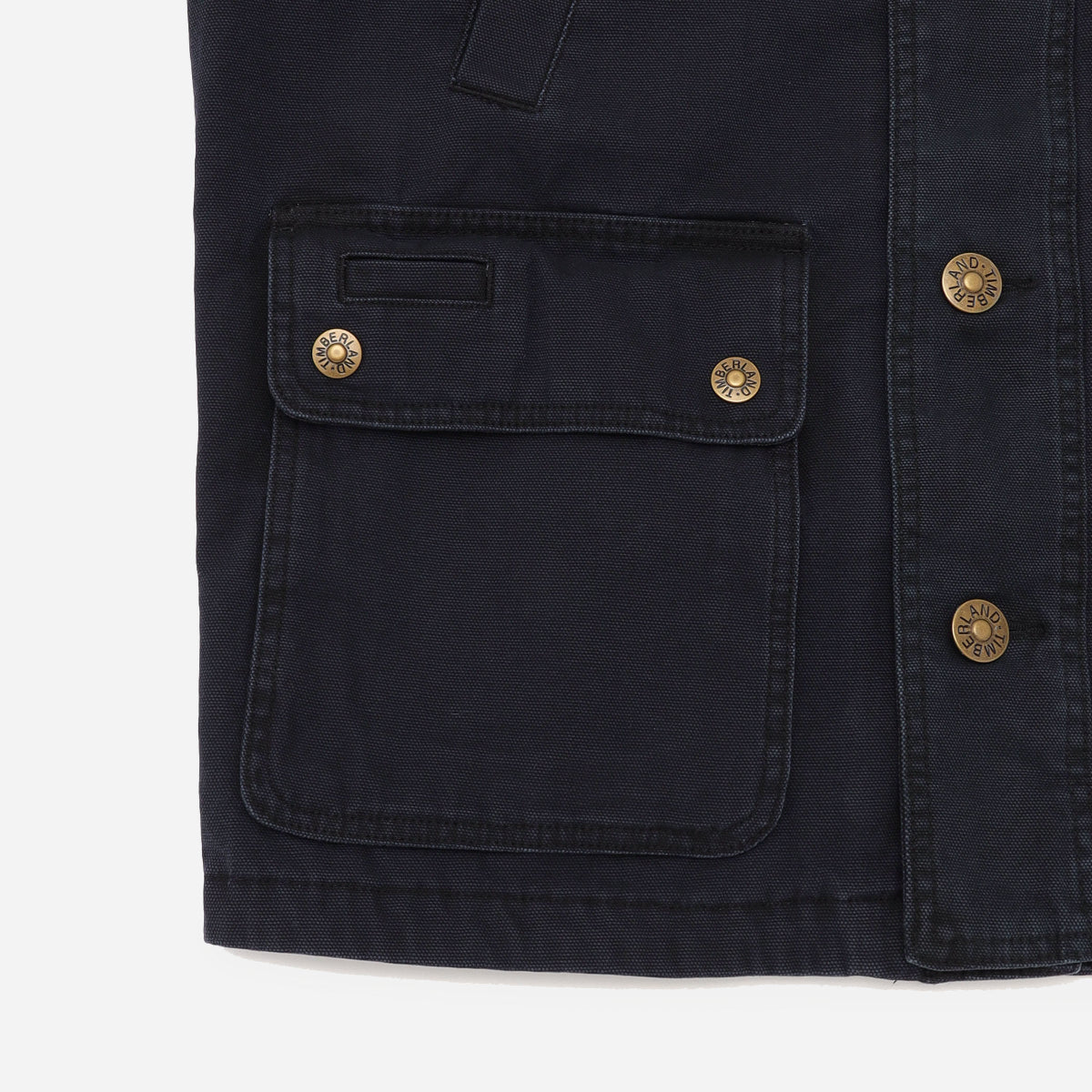 TIMBERLAND Unisex Wenham Canvas Coat Black-Peacoat - Image 8