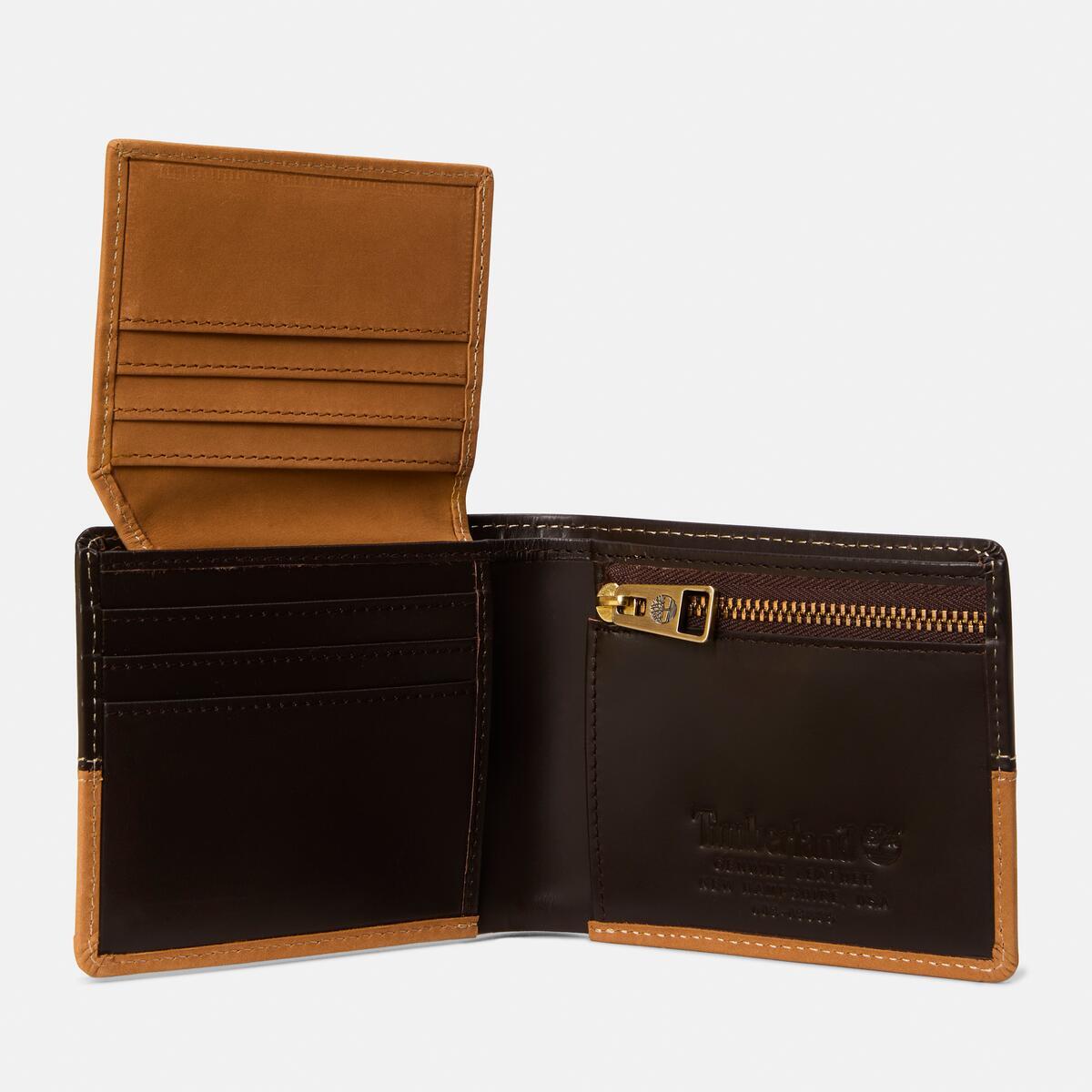 TIMBERLAND Wheatlock Mixed Leather Wallet Wheat - Image 3