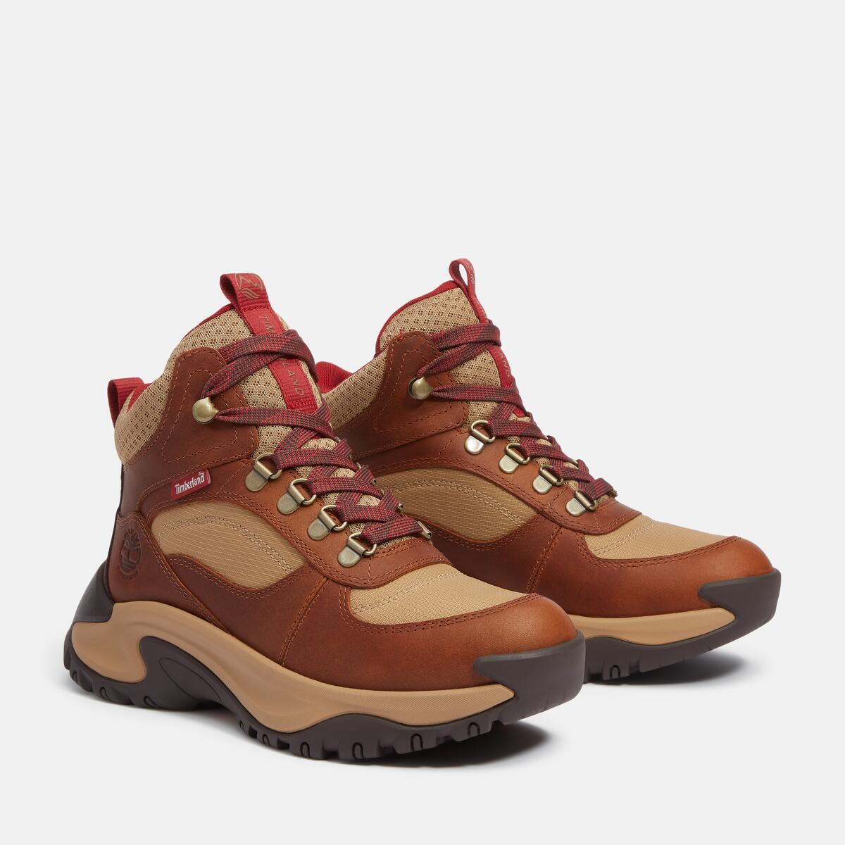 TIMBERLAND Women's Mt. Maddsen Peak Waterproof Mid Rust Full Grain - Image 2