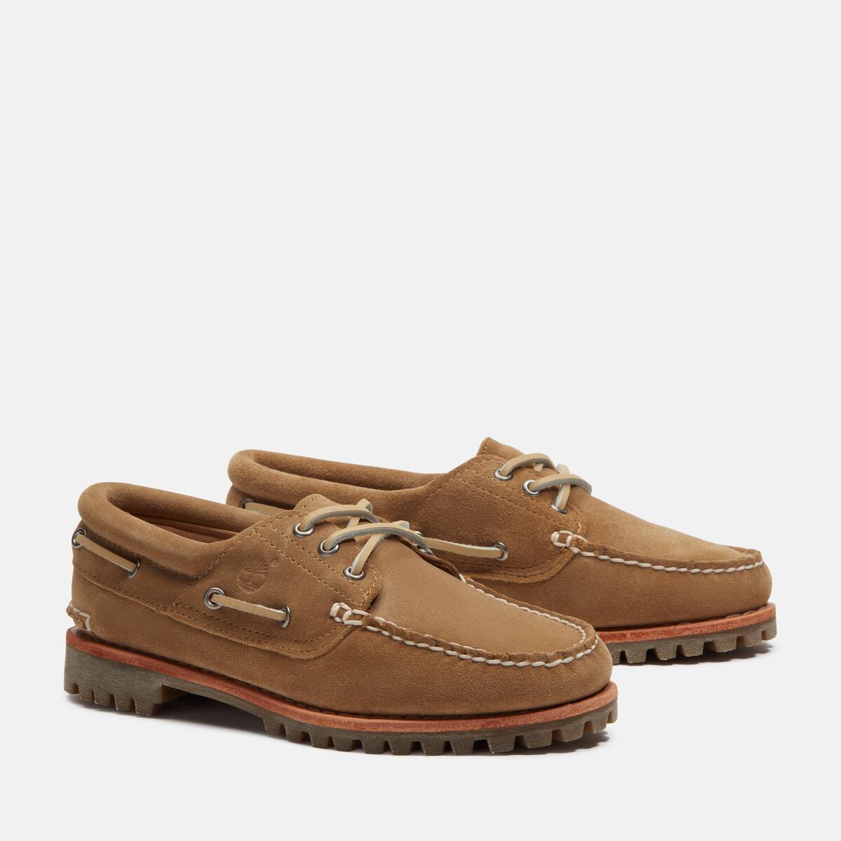 TIMBERLAND Women's Noreen 3-Eye Lug Medium Beige Suede - Image 2