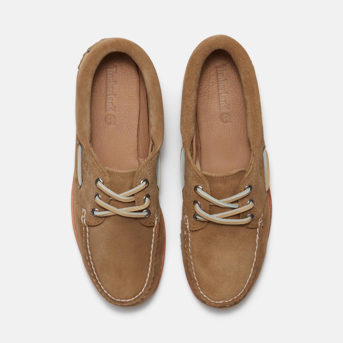 TIMBERLAND Women's Noreen 3-Eye Lug Medium Beige Suede - Image 3