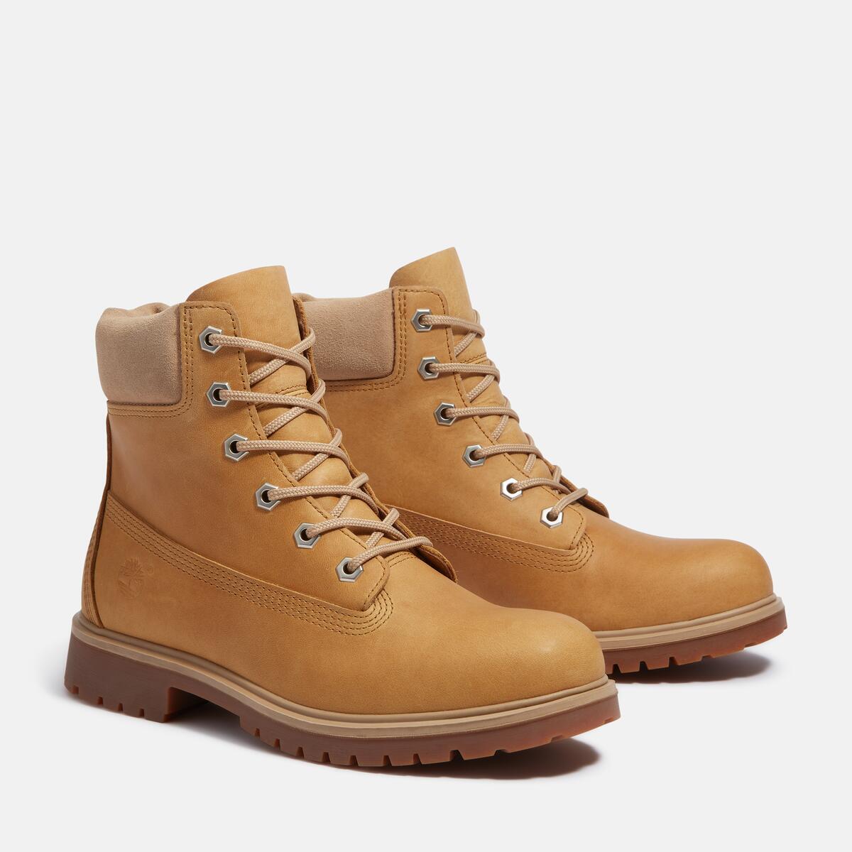 TIMBERLAND Women's 25 6-Inch Waterproof Boot Wheat Full Grain - Image 2