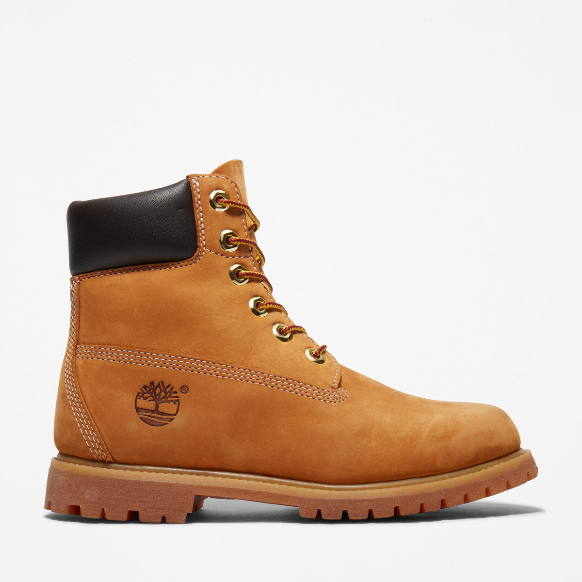 TIMBERLAND Women's 6-Inch Premium Waterproof Boot Wheat Nubuck - Image 1
