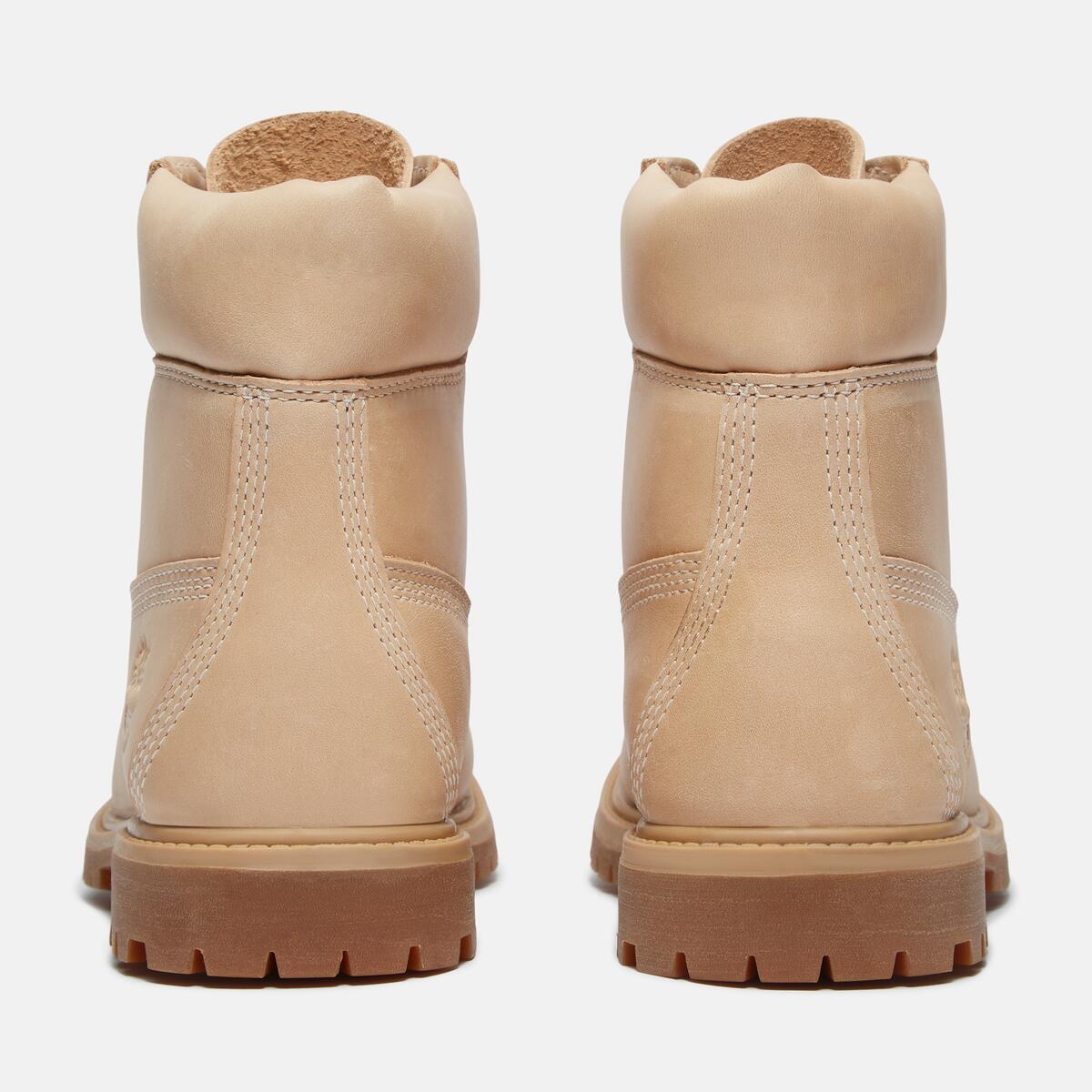 TIMBERLAND Women's 6-Inch Premium Waterproof Boot Light Beige Nubuck - Image 5