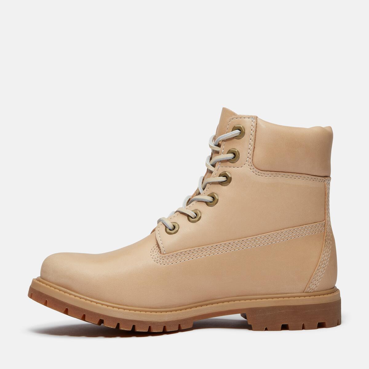 TIMBERLAND Women's 6-Inch Premium Waterproof Boot Light Beige Nubuck - Image 6