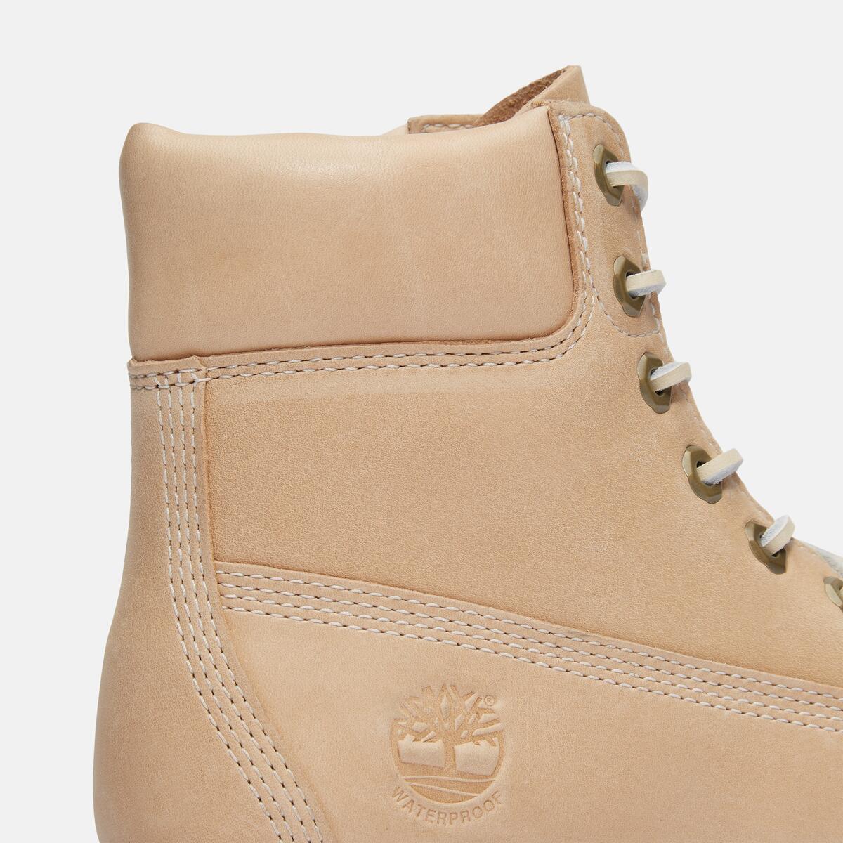 TIMBERLAND Women's 6-Inch Premium Waterproof Boot Light Beige Nubuck - Image 7