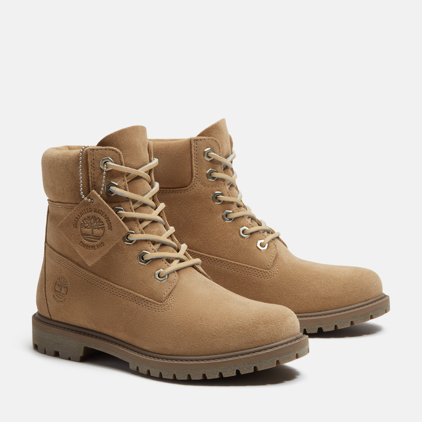TIMBERLAND Women's 6-Inch Premium Waterproof Boot Medium Beige Suede - Image 2