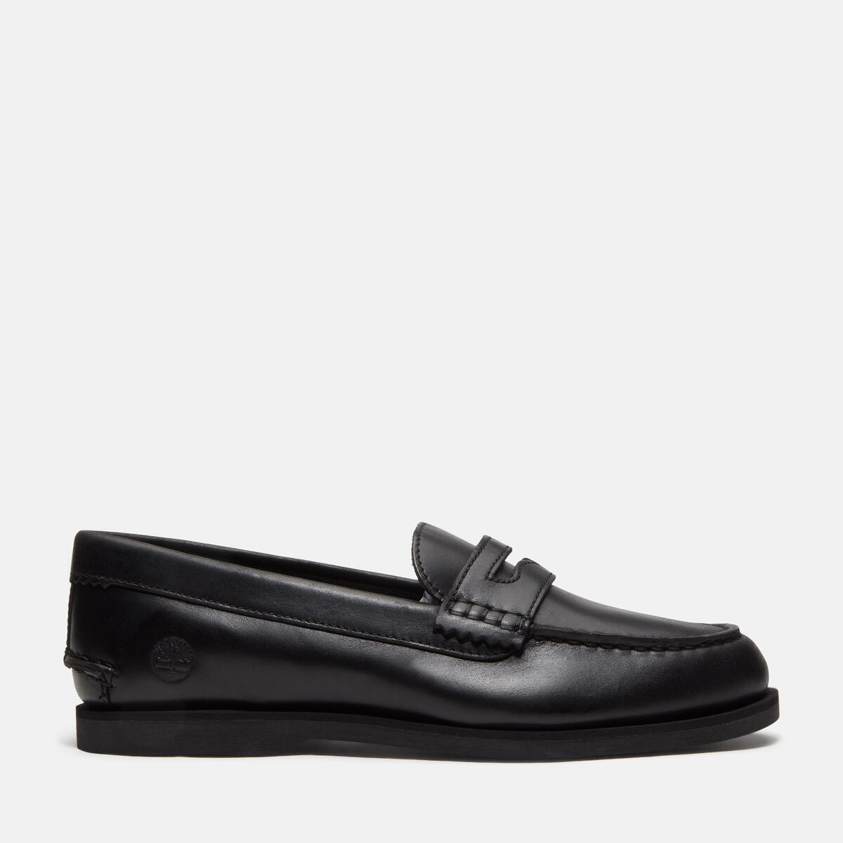 TIMBERLAND Women's Boat Classic Loafer Black Full Grain - Image 1