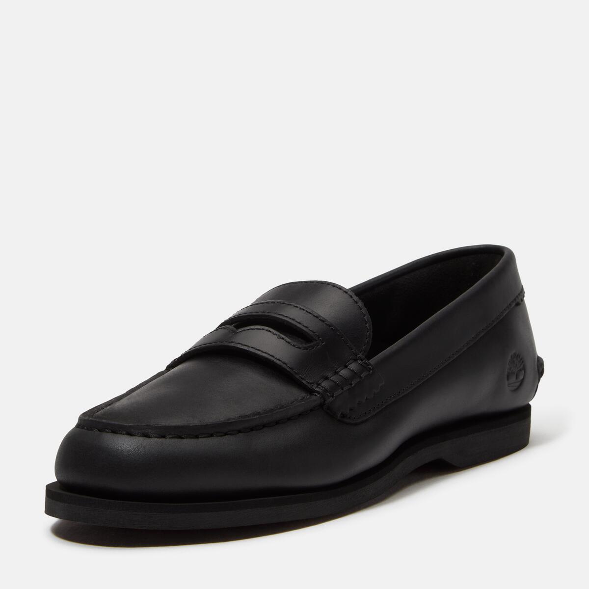 TIMBERLAND Women's Boat Classic Loafer Black Full Grain - Image 9