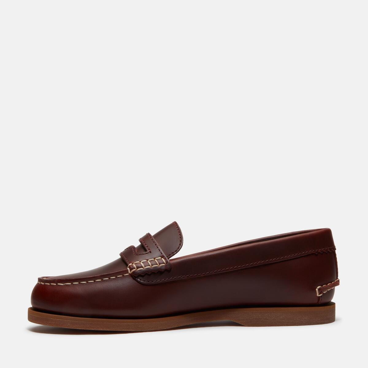 TIMBERLAND Women's Boat Classic Loafer Burgundy Nubuck - Image 6