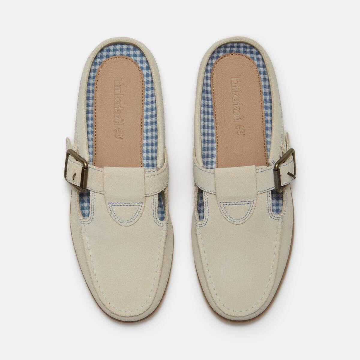 TIMBERLAND Women's Boat Classic Mule Light Beige Suede - Image 3